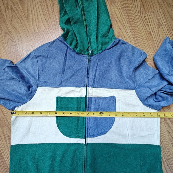 Colorblock Hooded Robe Lounge master - Picture 12 of 16